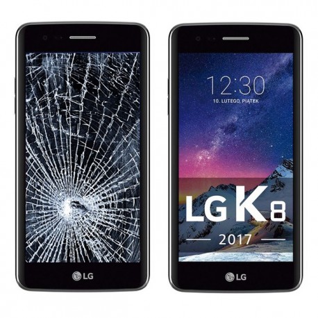 Reparar cambiar pantalla completa LG K8 2017
