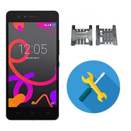 Reparar cambiar lector sim bq e5